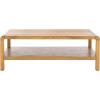 SAFAVIEH Home Collection Omara Black 1-Shelf Coffee Table(Natural)