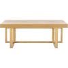 SAFAVIEH Home Collection Otaki Natural Brown Solid Wood Coffee Table(Natural)