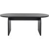 SAFAVIEH Home Collection Syura Brown/Black Ribbed Coffee Table(Black)