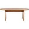 SAFAVIEH Home Collection Syura Brown/Black Ribbed Coffee Table(Natural)