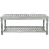 SAFAVIEH Outdoor Collection Oakley Coffee Table(Ash Grey)