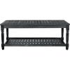 SAFAVIEH Outdoor Collection Oakley Coffee Table(Dark Slate Gray)