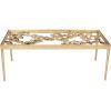 Safavieh FOX2591A Home Collection Otto Ginkgo Leaf Coffee Table, Antique Gold
