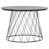 Safavieh FOX4245C Home Collection Roper Retro Mid-Century White and Black Wood End Table(Black)