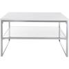 Safavieh Home Aliza 2-tier White Square Coffee Table