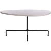 Safavieh Home Berlin Walnut and Black Tripod Coffee Table(Light Grey Oak / Black)