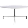 Safavieh Home Berlin Walnut and Black Tripod Coffee Table(White / Black)