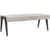 Safavieh Home Cameron Modern Light Grey and Black Coffee Table