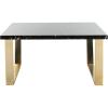Safavieh Home Carmen Glam Black Faux Marble and Chrome Coffee Table(Black / Brass)