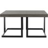 Safavieh Home Collection Amalya Modern Dark Grey Square Coffee Table
