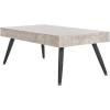 Safavieh Home Collection Cedric Light Grey and Black Rectangular Midcentury Modern Coffee Table(Light Grey/Black)