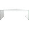 Safavieh Home Collection Crysta Clear and Blue Ombre Glass Coffee Table(Clear / White)