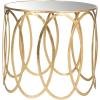 Safavieh Home Collection Cyrah Leaf Accent Table, Gold