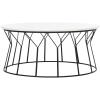 Safavieh Home Collection Deion Retro Mid-Century Light Oak and Black Wood Coffee Table(White)