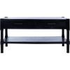Safavieh Home Collection Filbert Brown 2-Drawer Bottom Shelf Coffee Table COF5703C(Black)