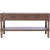 Safavieh Home Collection Filbert Brown 2-Drawer Bottom Shelf Coffee Table COF5703C(Brown)