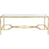 Safavieh Home Collection Inga Gold Coffee Table(Gold / Clear)