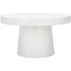 Safavieh Home Collection Jaria White Terrazzo Paper Mache Round Coffee Table (Fully Assembled) COF3000B(White Terrazzo)