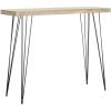 Safavieh Home Collection Lali Retro Mid-Century Light Oak and Black Wood Console