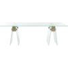 Safavieh Home Collection Modern Loft Glass Grey Coffee Table