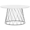 Safavieh Home Collection Roe Retro Mid-Century White and Black Wood Coffee Table(White)