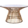 Safavieh Home Collection Whent Coastal Grey White Wash and Black Round Coffee Table(Honey Brown Wash / Black)