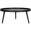 Safavieh Home Fritz Black Tray Top Round Coffee Table(Black)