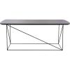 Safavieh Home Rylee Grey Sandstone and Black Rectangle Coffee Table(Grey / Black)