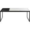 Safavieh Home Zuri White Faux Marble and Black Coffee Table