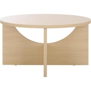 SAFAVIEH Home Collection – Elgin Sand Coffee Table, Modern Round Accent Table, Sculptural Base Design (COF9307A)(Sand)