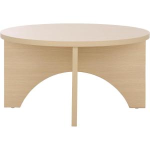 SAFAVIEH Home Collection – Eustace Sand Coffee Table, Modern Round Accent Table, Sculptural Base Design (COF9306A)(Sand)