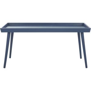 SAFAVIEH Home Collection – Nonie Rectangular Coffee Table, Sand Tray Top Design for Living Room (COF5700E)(Blue)