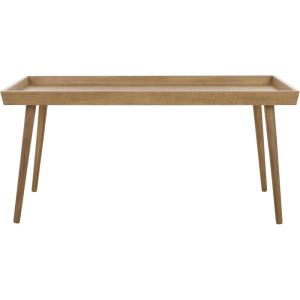 SAFAVIEH Home Collection – Nonie Rectangular Coffee Table, Sand Tray Top Design for Living Room (COF5700E)(Chocolate)