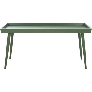 SAFAVIEH Home Collection – Nonie Rectangular Coffee Table, Sand Tray Top Design for Living Room (COF5700E)(Dusty Green)