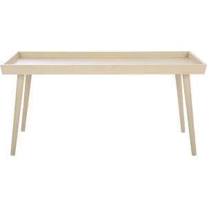 SAFAVIEH Home Collection – Nonie Rectangular Coffee Table, Sand Tray Top Design for Living Room (COF5700E)(Sand)