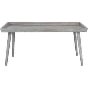 SAFAVIEH Home Collection – Nonie Rectangular Coffee Table, Sand Tray Top Design for Living Room (COF5700E)(Slate / Grey)