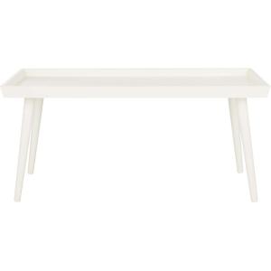 SAFAVIEH Home Collection – Nonie Rectangular Coffee Table, Sand Tray Top Design for Living Room (COF5700E)(Vintage White)