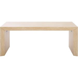 SAFAVIEH Home Collection – Woodrow Faux Travertine Coffee Table, Modern Minimalist Rectangular Design (COF7013B)(Faux Travertine)