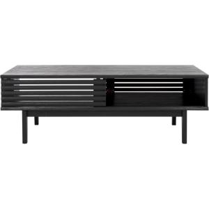 SAFAVIEH Home Collection Aricia Black 2-Door Coffee Table(Black)