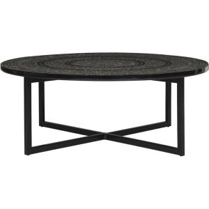 SAFAVIEH Home Collection Cheyenne Blue & White Coffee Table(Black)
