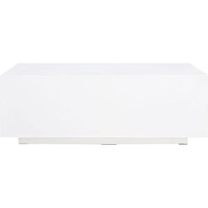 SAFAVIEH Home Collection Ezro White/Grey Faux Concrete Coffee Table (Fully Assembled)