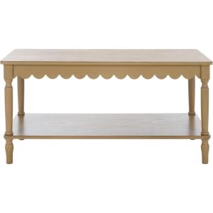 SAFAVIEH Home Collection Haven Matte Black Coffee Table(Desert Brown)