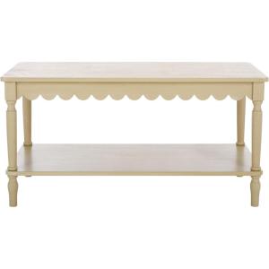 SAFAVIEH Home Collection Haven Matte Black Coffee Table(Natural)