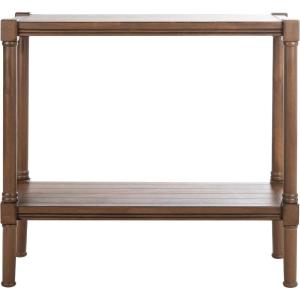 SAFAVIEH Home Collection Rafiki Brown Lower Shelf Console Table CNS5714C(Brown)