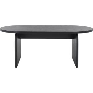 SAFAVIEH Home Collection Syura Brown/Black Ribbed Coffee Table(Black)
