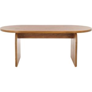 SAFAVIEH Home Collection Syura Brown/Black Ribbed Coffee Table(Natural)