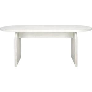 SAFAVIEH Home Collection Syura Brown/Black Ribbed Coffee Table(White Washed)