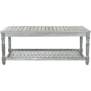 SAFAVIEH Outdoor Collection Oakley Coffee Table(Ash Grey)