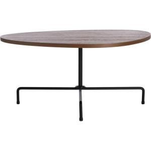 Safavieh Home Berlin Walnut and Black Tripod Coffee Table(Walnut / Black)