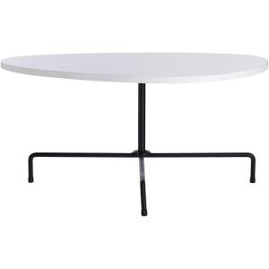 Safavieh Home Berlin Walnut and Black Tripod Coffee Table(White / Black)
